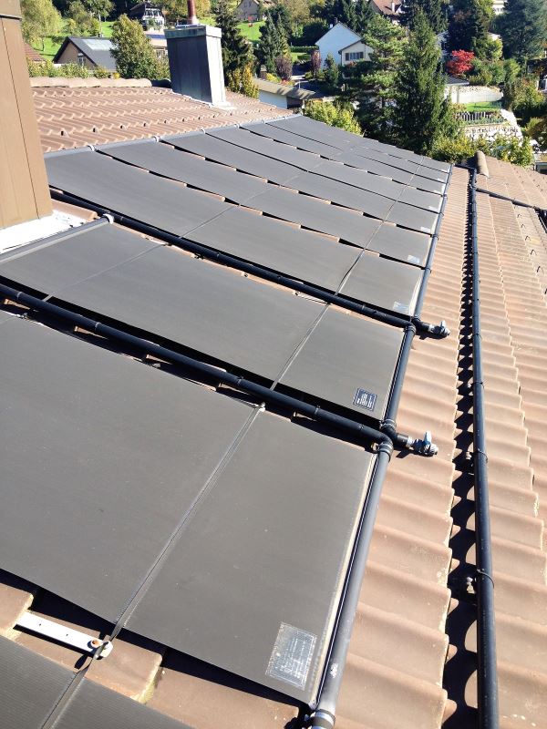 Solarheizung Dachmontage Schwimmbadheizung Solar Allwörker Niederbipp SO